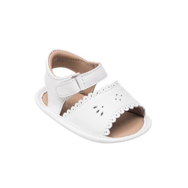 Elephantito Sandal W/Scallop White Shoes