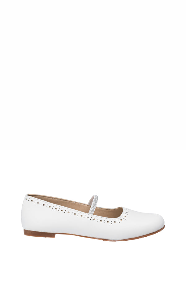 Elephantito Sasha Ballerina Flat White Shoes