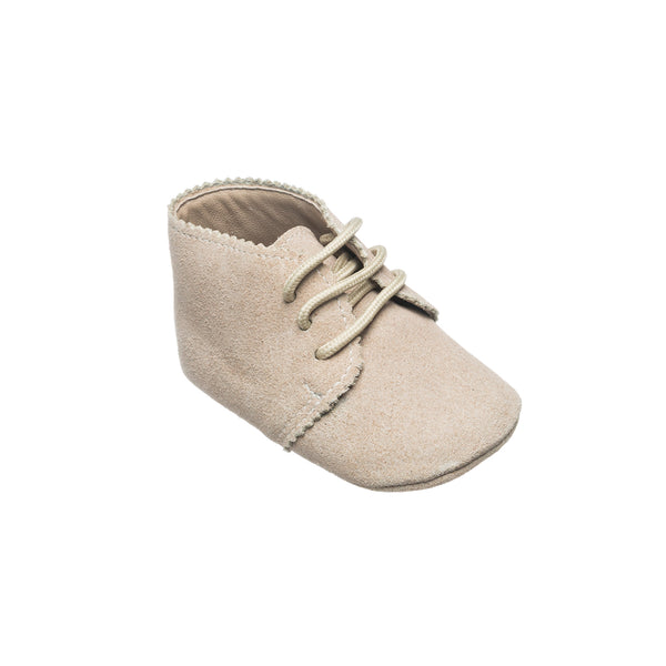 elephantito Scalloped Bootie Suede Sand Shoes