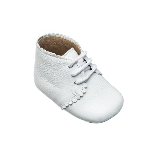 Elephantito Scalloped Bootie White Shoes