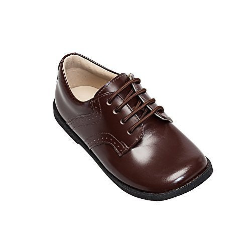 elephantito Scholar Golfers Toddler Brown Shoes