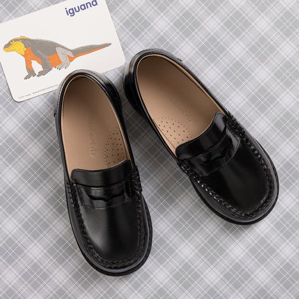 Elephantito Scholar Mocassin Black Shoes