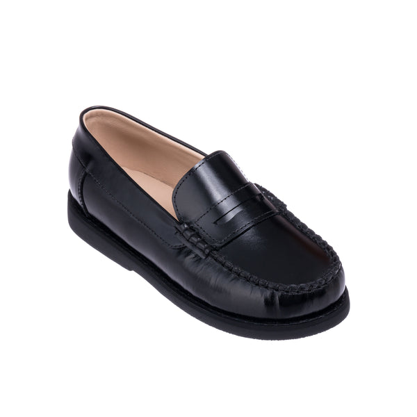 Elephantito Scholar Mocassin Black Shoes