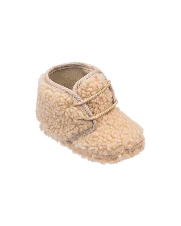Elephantito Shearling Baby Bootie Beige Shoes