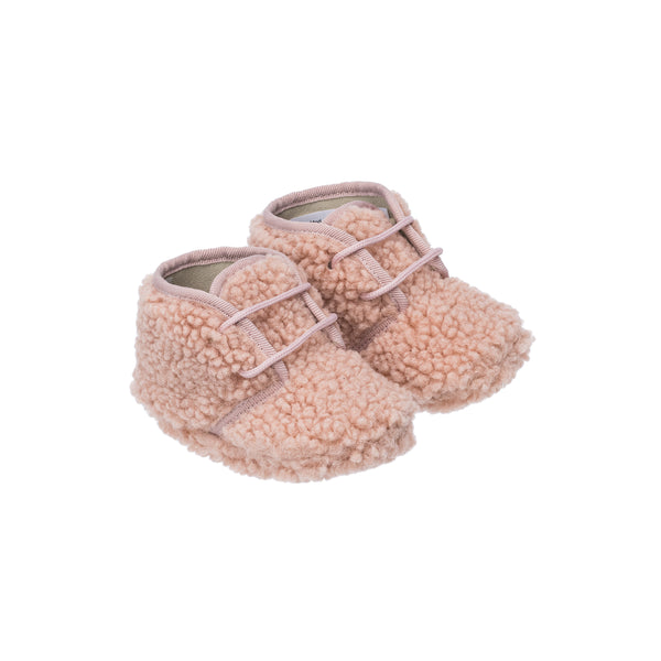 elephantito Shearling Baby Bootie Pink Shoes