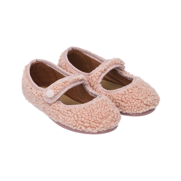 elephantito Shearling Mary Jane Pink Shoes