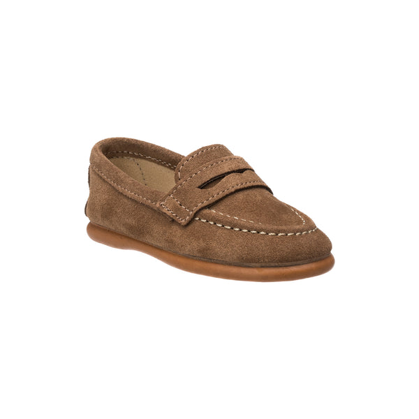 Elephantito Suede Penny Loafer Toffee Brown Shoes