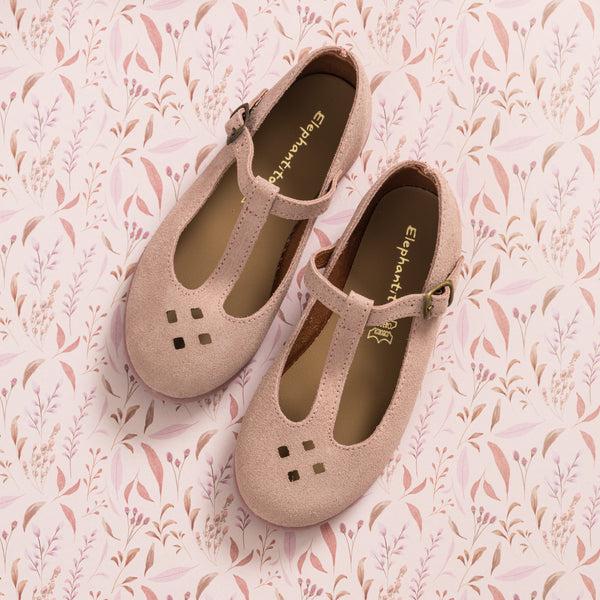 elephantito Suede TBar Rose Shoes