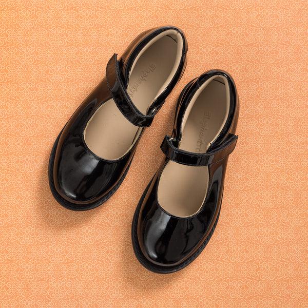 elephantito Zoe Mary Jane Patent Black Shoes