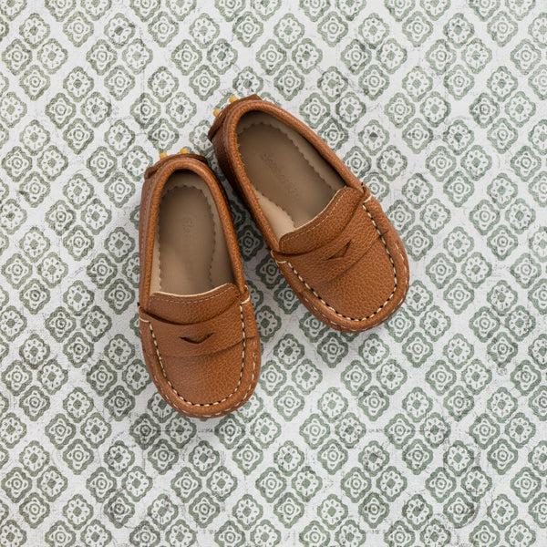 Elephantito Lakke Driver Loafer For Toddlers Tan Shoes