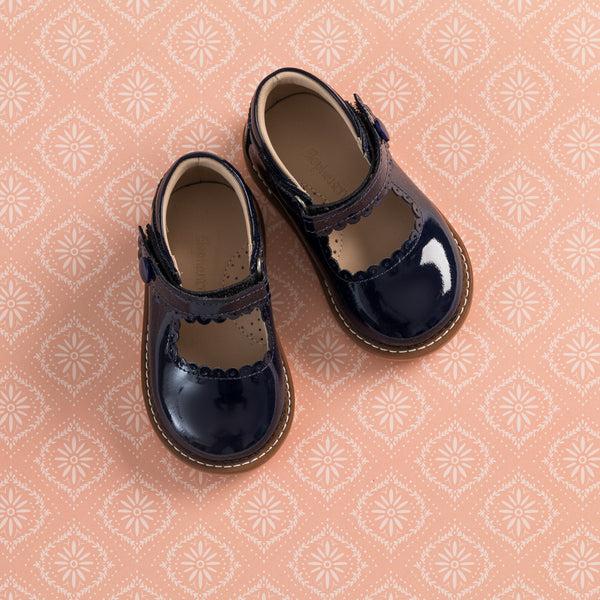 Elephantito Mary Jane Toddler Patent Navy Blue Shoes