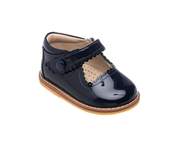 Elephantito Mary Jane Toddler Patent Navy Blue Shoes