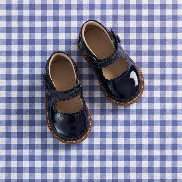 Elephantito Mary Jane Toddler Patent Navy Blue Shoes