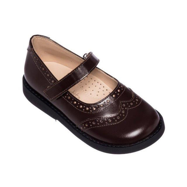 Elephantito Scholar Spectator Mary Jane Brown Shoes