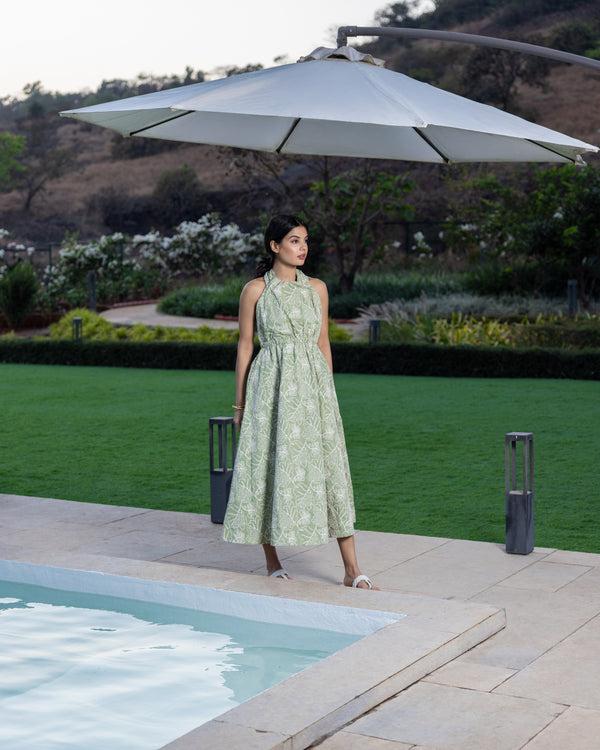 Eleven.one Green Fin Dress Dresses