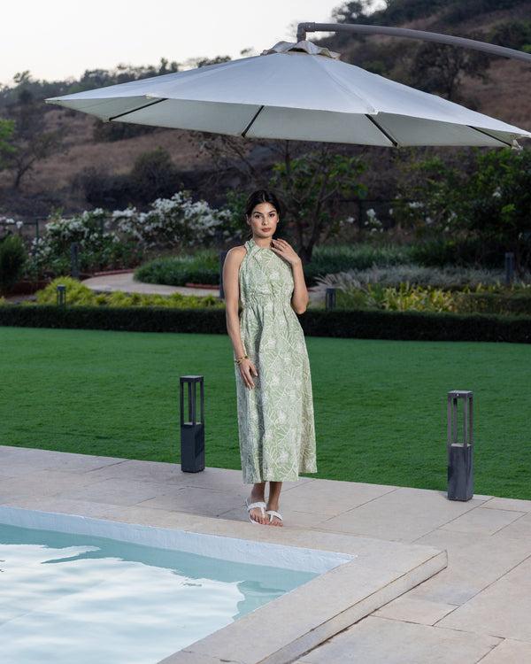 Eleven.one Green Fin Dress Dresses