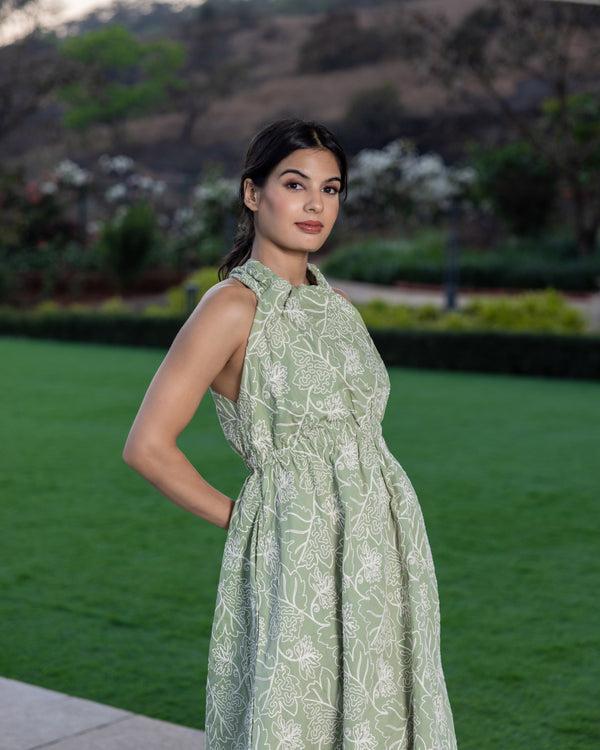 eleven.one Green Fin Dress Dresses