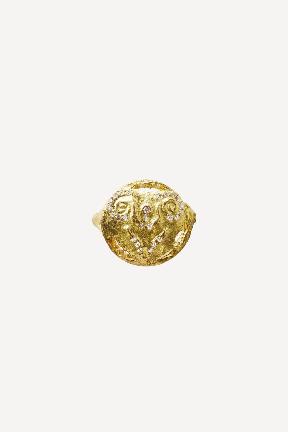 elhanati Lux Star Sign Aries Ring – ELHANATI