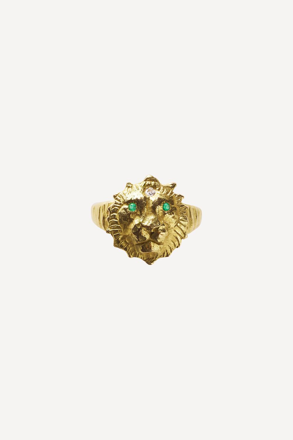 elhanati Lux Star Sign Leo Emerald Ring – ELHANATI
