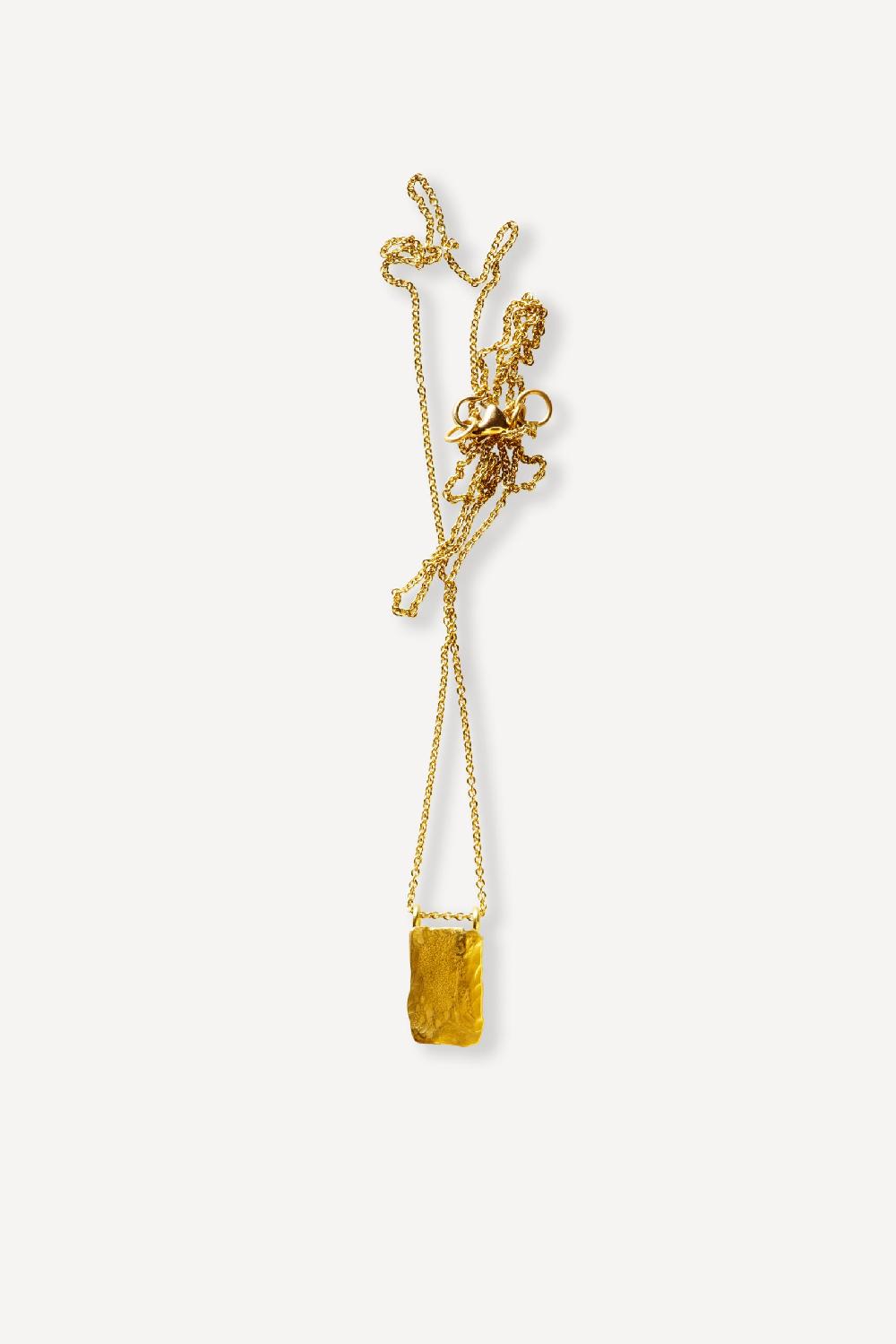 elhanati Palma Tag Necklace Gold – ELHANATI