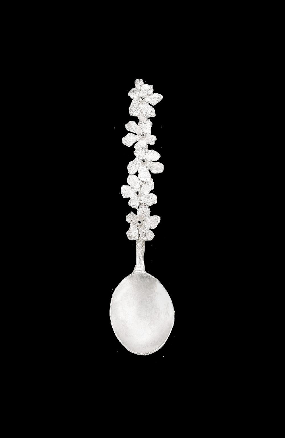 elhanati Small Sugar Spoon with diamonds – ELHANATI