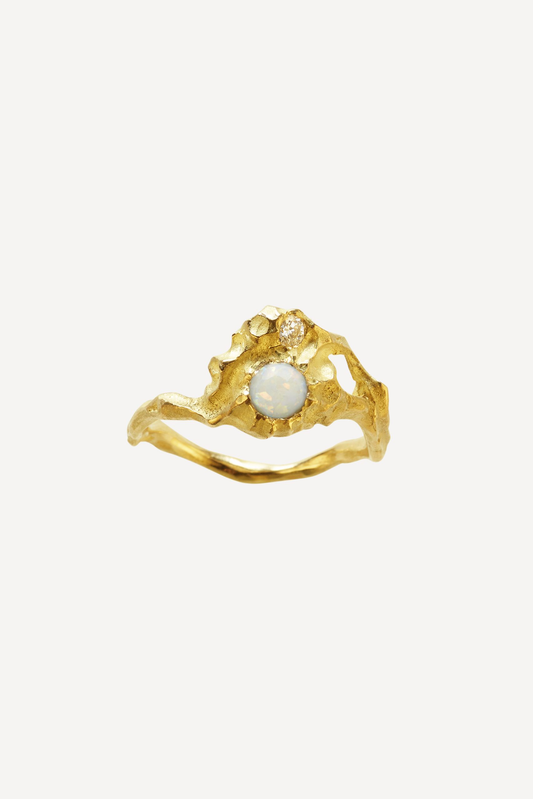 elhanati The Sun Ring Petite Opal 0.35 – ELHANATI