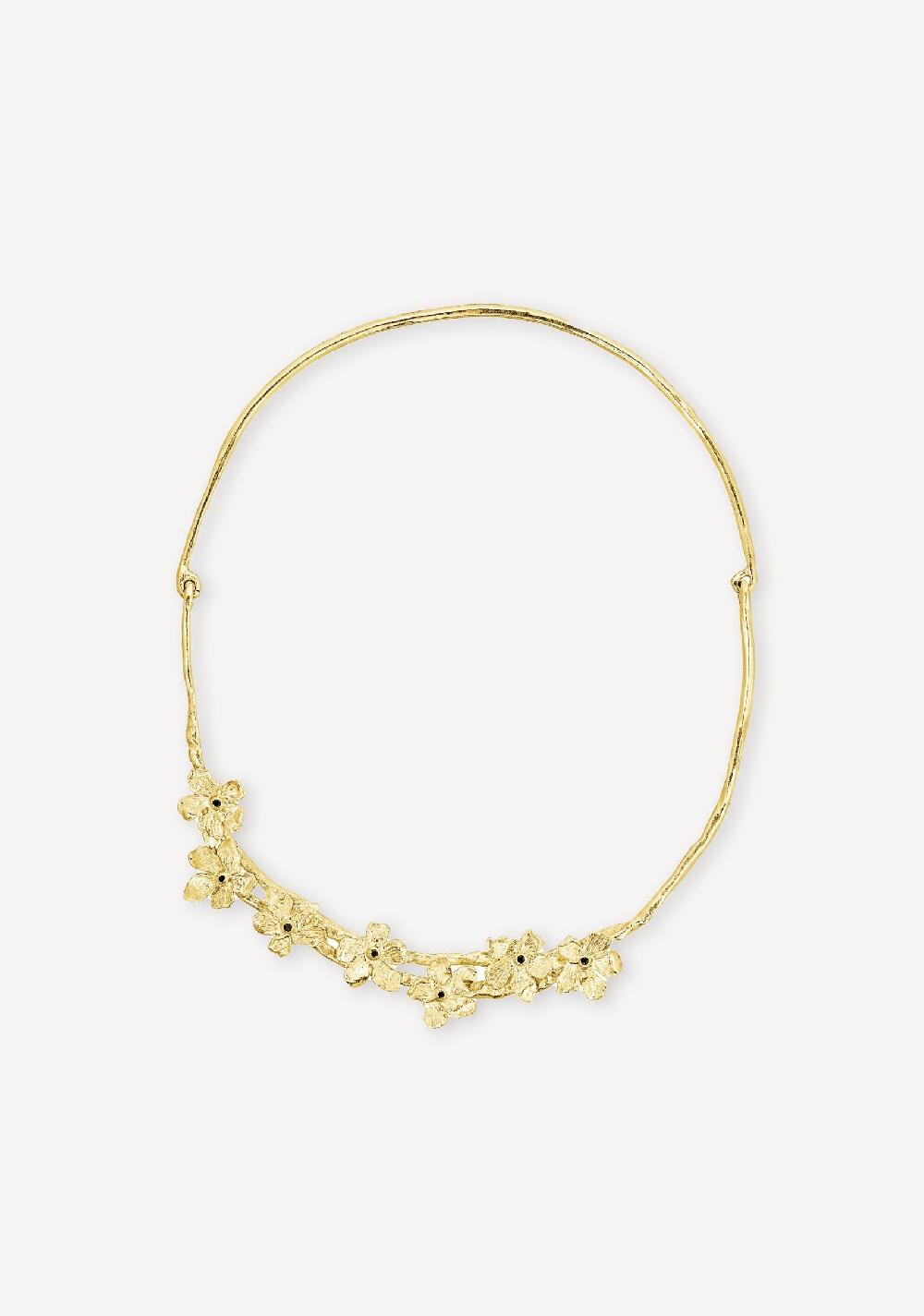 elhanati Golden Forest Collar with Black Diamonds – ELHANATI