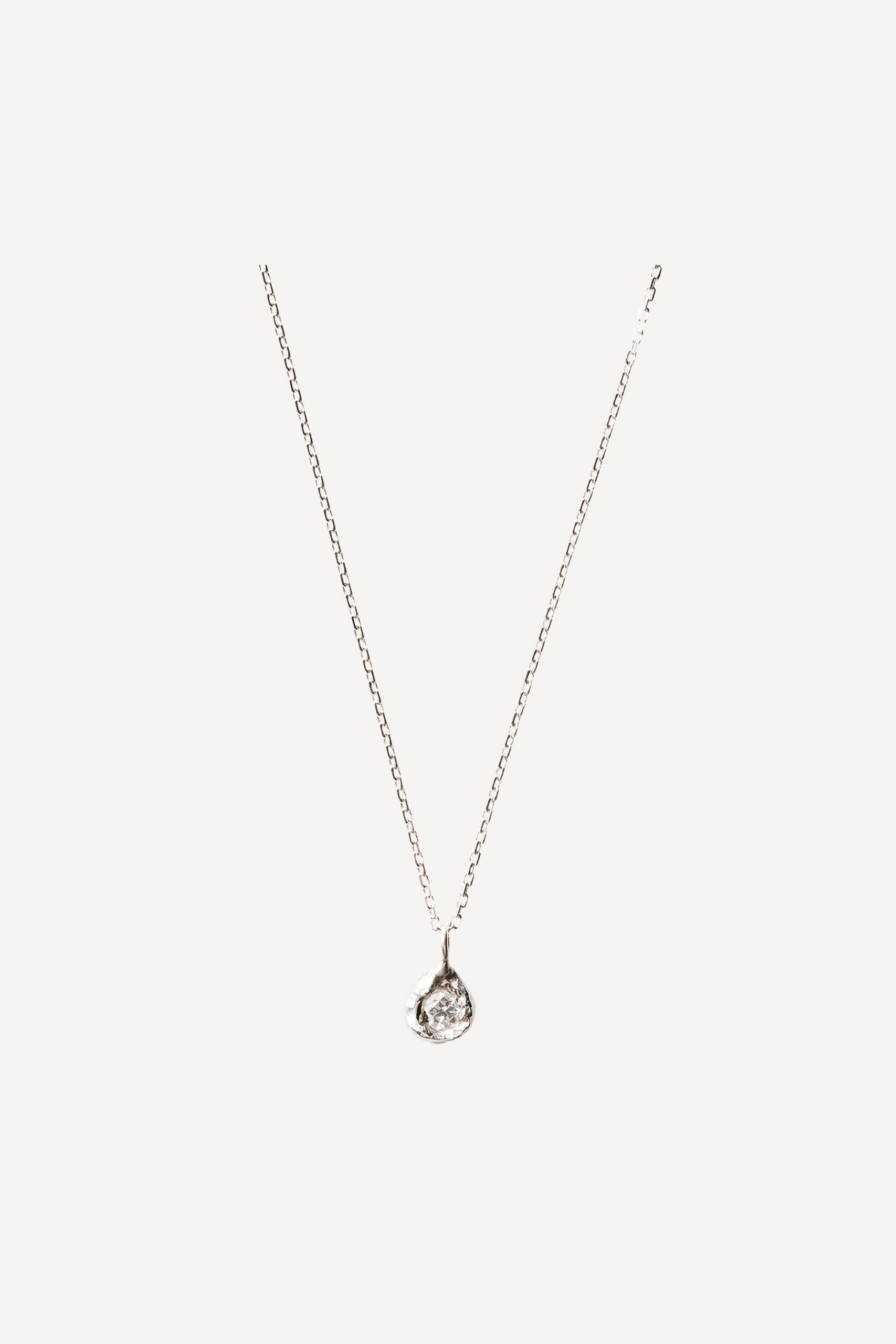 elhanati Solitaire White Gold [0.10CT] Necklace – ELHANATI