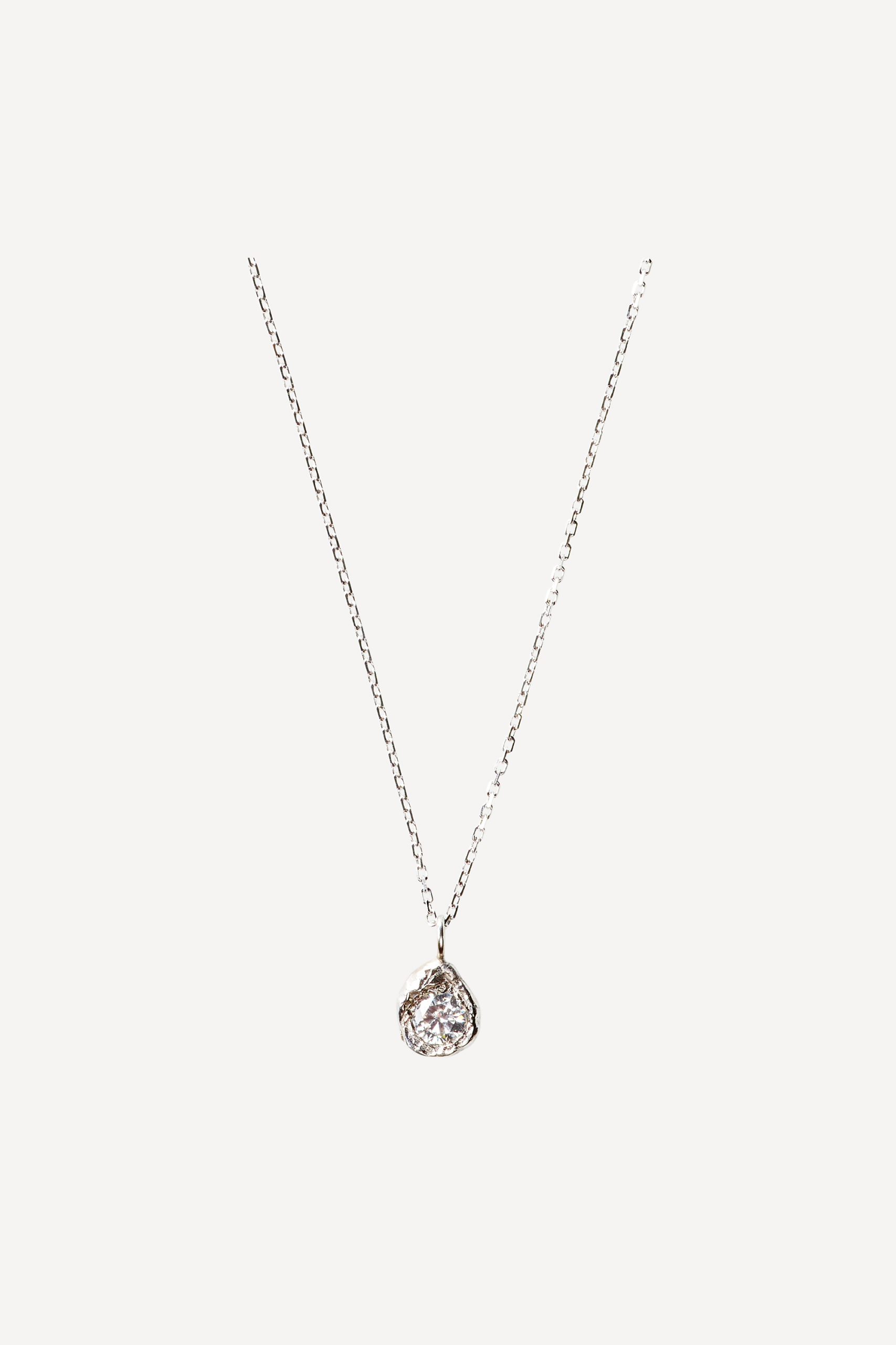elhanati Solitaire White Gold [0.20CT] Necklace – ELHANATI