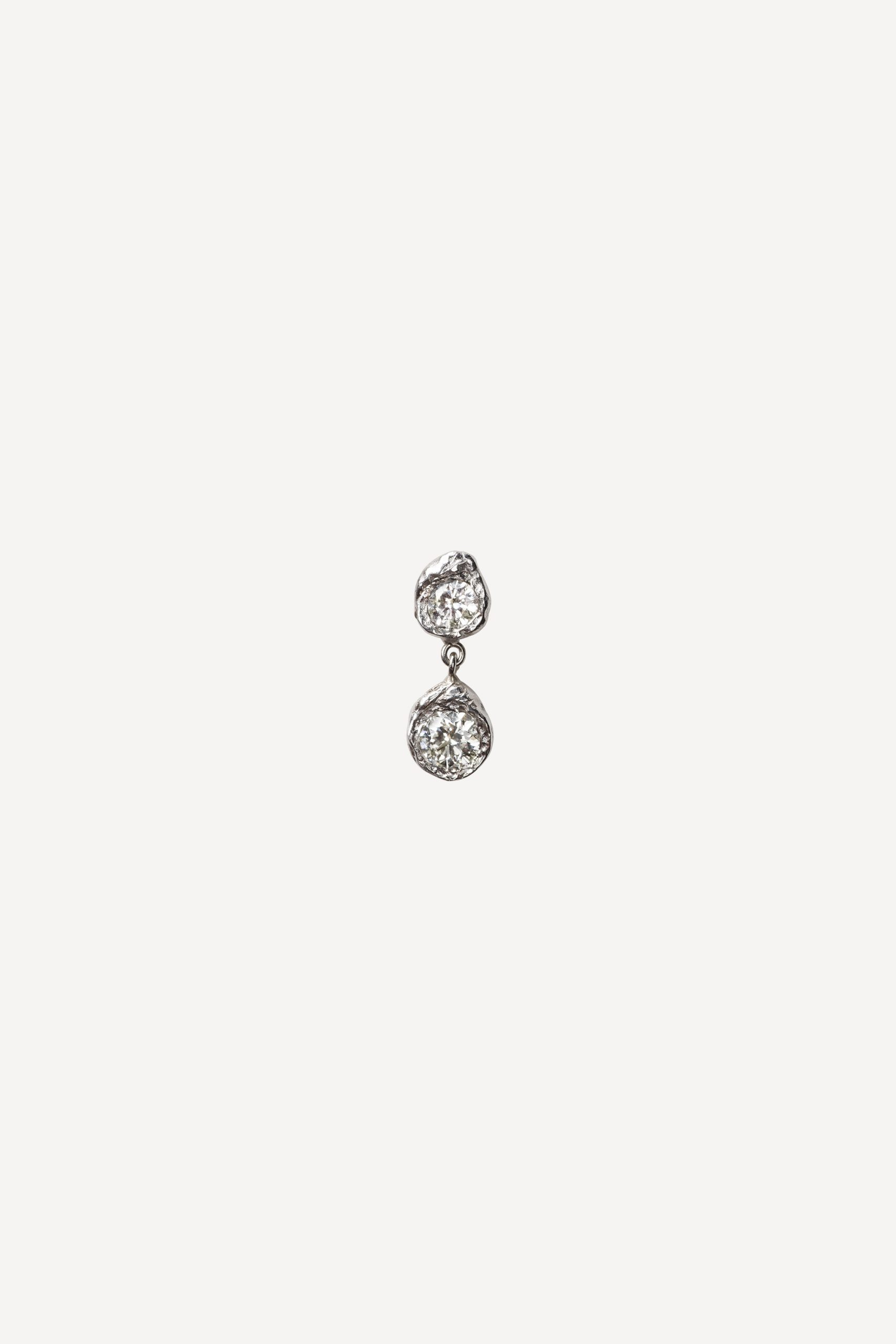 elhanati Solitaire White Gold [0.55CT] Duo Earring – ELHANATI