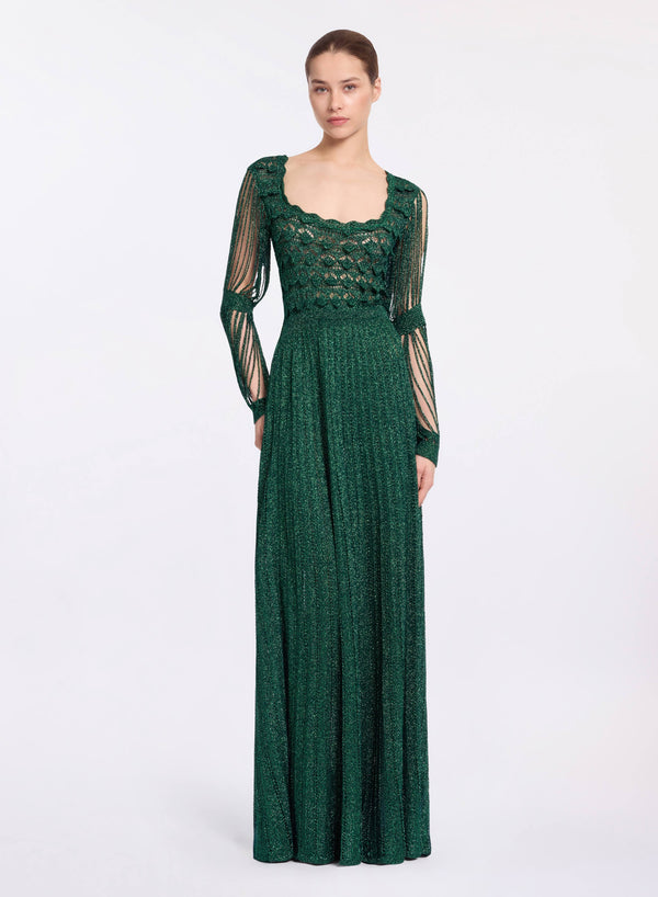 elie saab Absinthe green crochet dress Absinthe Green