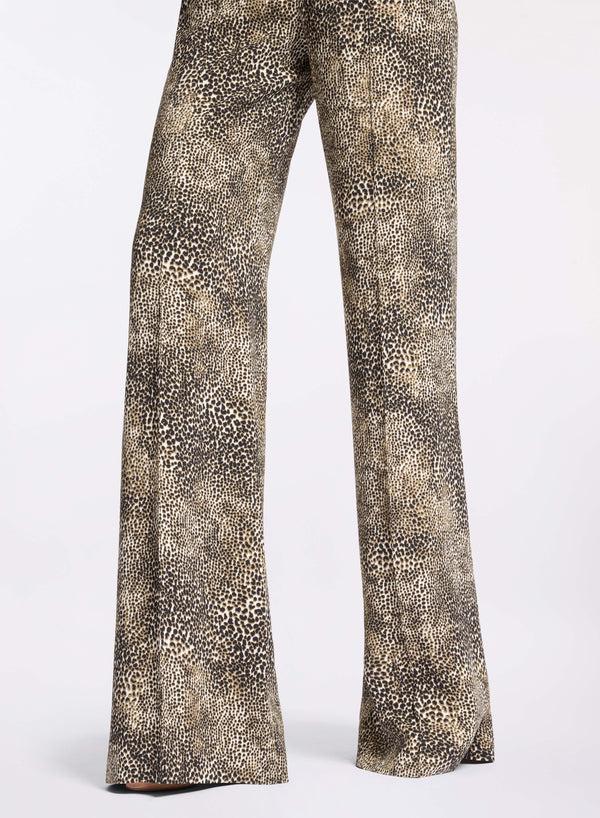 Elie Saab Animalier Print Pants Micro Animalier