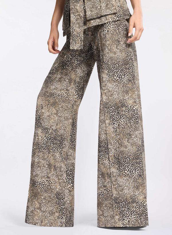 Elie Saab Animalier Print Pants Micro Animalier