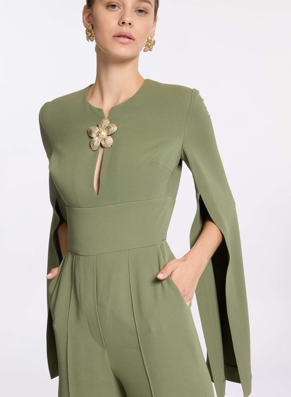 Elie Saab Cady Jumpsuit Savannah Green