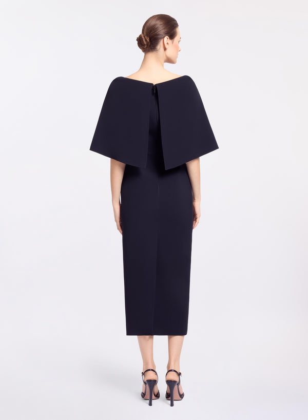 Elie Saab Cady Midi Dress Black