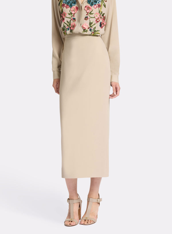 elie saab Cady midi skirt Elephant Grey
