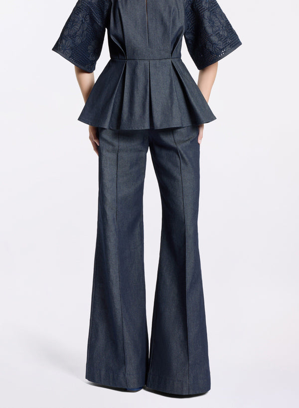 elie saab Denim pants Empire Blue