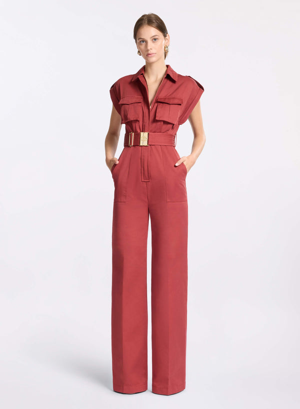 elie saab Gabardine jumpsuit Fireball Lily