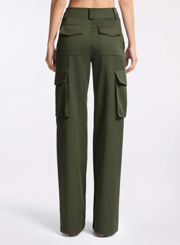 Elie Saab Gabardine Pants Palm Shade