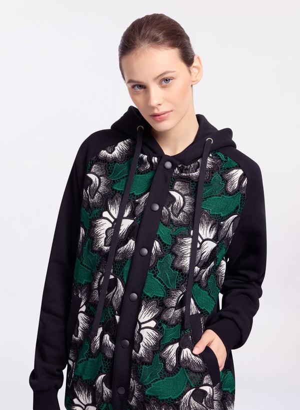 Elie Saab Macramé Bomber Multicolor