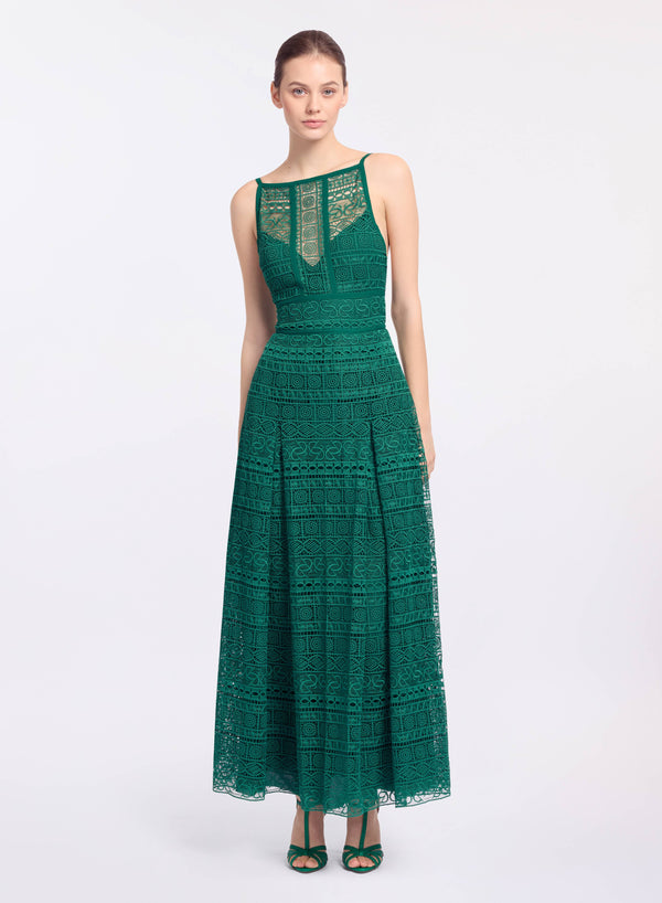 elie saab Macramé midi dress Absinthe Green
