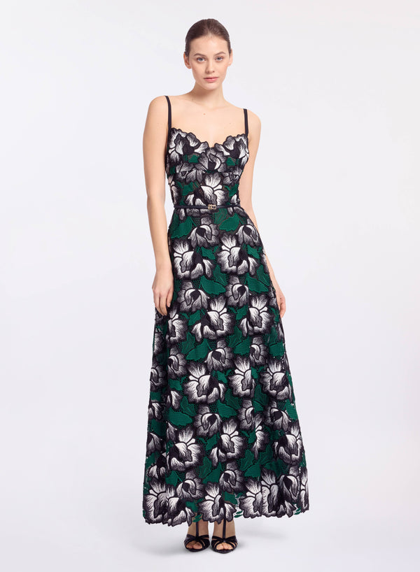 elie saab Macramé midi dress Multicolor