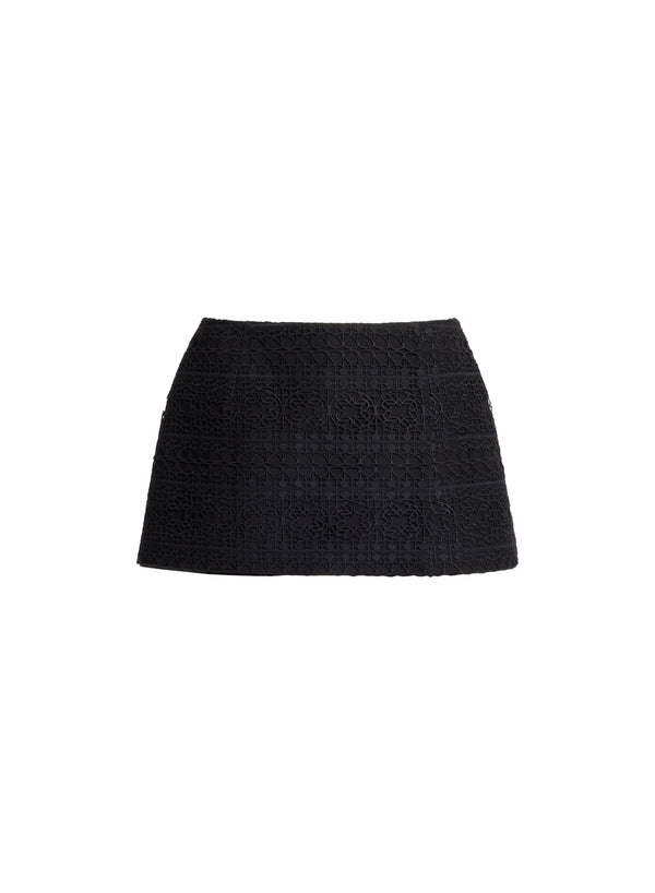 Elie Saab Macramé Shorts Black