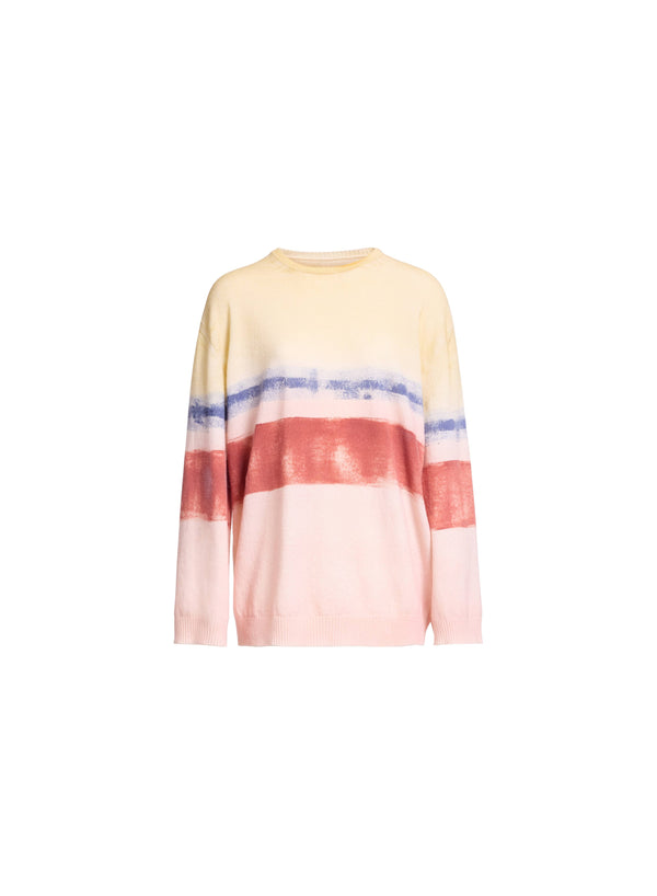 Elie Saab Multicolor Knit Sweater Rothko Print