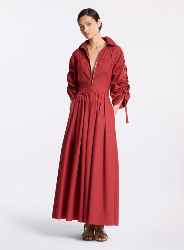 elie saab Poplin cotton dress Fireball Lily