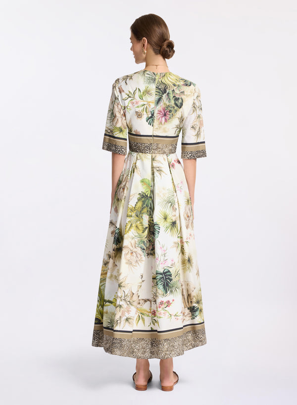 Elie Saab Savannah Print Cotton Dress Foulard