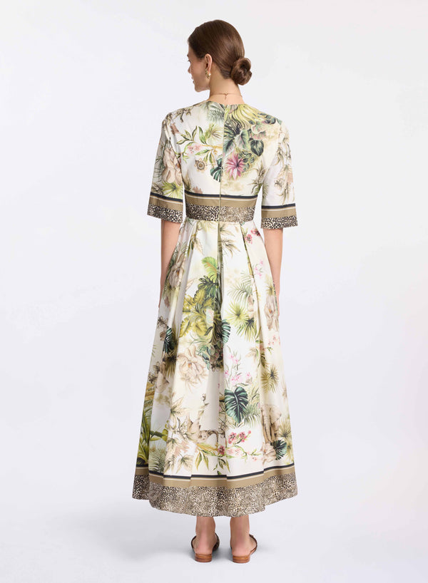 Elie Saab Savannah Print Cotton Dress Foulard