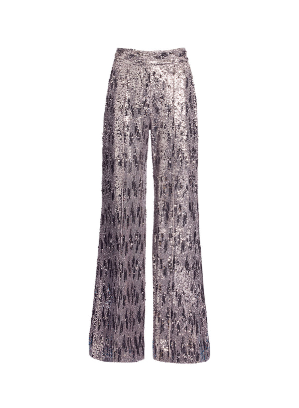 Elie Saab Sequins Pants Silver
