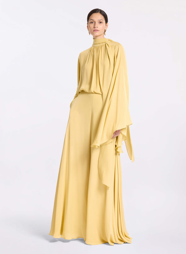 elie saab Silk blouse Sand Gold