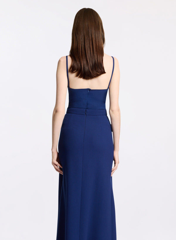 Elie Saab Silk Camisole Empire Blue